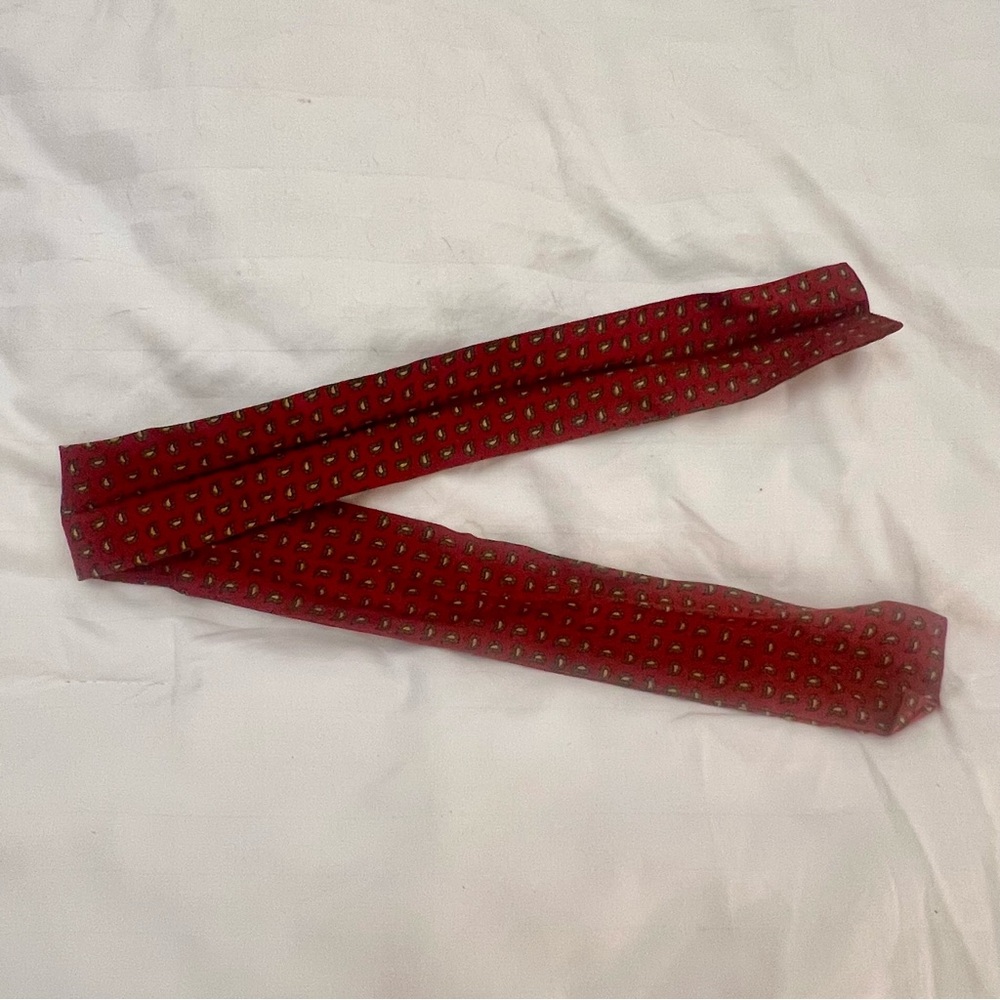 Red Patterned Tie